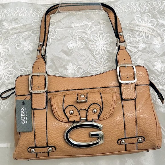 ✨HOST PICK!✨ NEW Guess Handbag, Tan/Beige, Double Straps, Compartments! - Picture 1 of 13